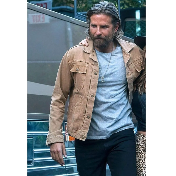 Bradley-Cooper-A-Star-Is-Born-Beige-Cotton-Jacket