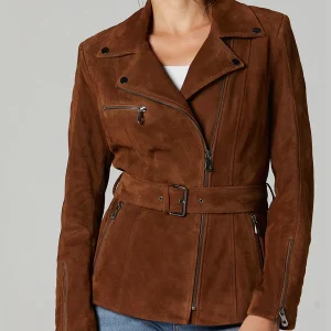 Brown Suede Mayfair Leather Jacket