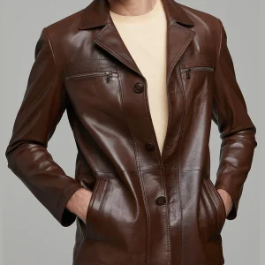 Jeremy Brown Leather Jacket Blazer