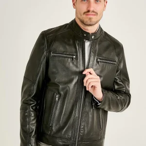 Classic Black Biker Stylish Leather Jacket