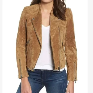 Dead To Me Linda Cardellini Suede Leather Jacket