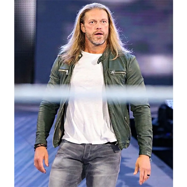 Edge-WWE-Green-Leather-Jacket