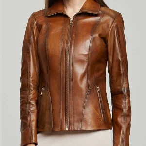 Elizabeth Brown Stylish Leather jacket