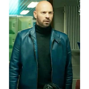 Franck Gastambide Restless Blue Leather Jacket