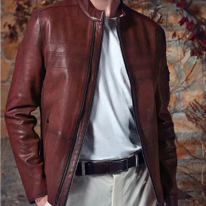 Harden Men's Brown Leather Jacket
