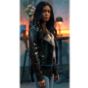 Batwoman Season 03 Javicia Leslie Alligator Leather Jacket
