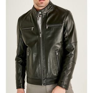 Men's Stylish Black Leather Jacket