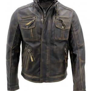 Vintage Black Warm Leather Jacket