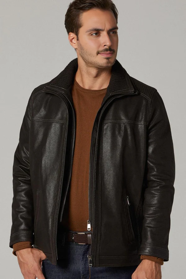 Rib-Stitched-Dark-Brown-Leather-Jacket-3.webp