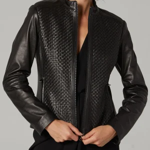 Scarlett Black Leather Jacket For Women