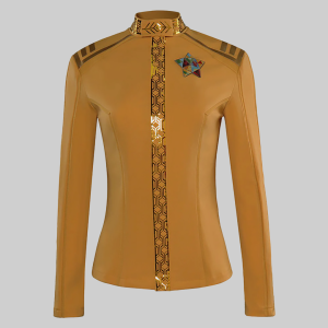 Star Trek Strange New Worlds Rebecca Mustard Leather Romijn Jacket