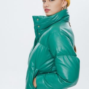 Green Barcelona Stain Jacket For Women's