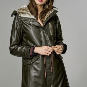 Green Valentina Coat For Women's