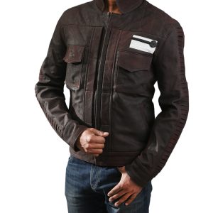 Mens Quilted Leather Jacket